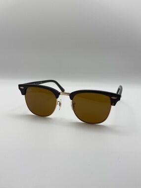 Ray-Ban Clubmaster Sunglasses - Tortoise frame with Brown Lenses New